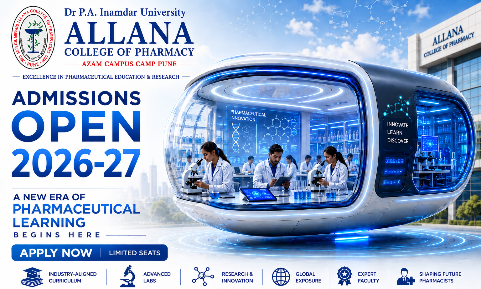 Allana College of Pharmacy Admissions Open 2027